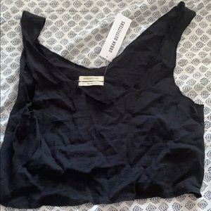 Urban Outfitters black cropped tank top